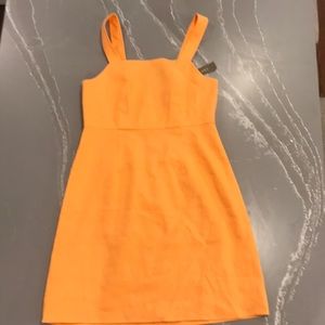 J Crew Squareneck A-Line Dress in Strech Linen Blend NWT✨